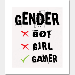 gamer gender Posters and Art